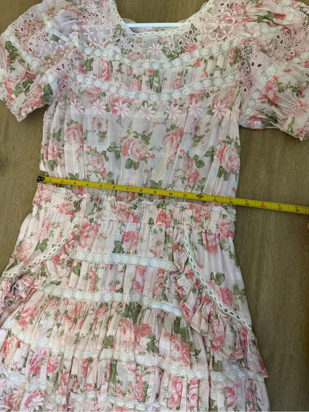 LoveShackFancy Pink Floral Mini Dress - Picture 5 of 6